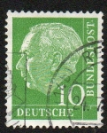 Stamps Germany -  Presidente Heinrich Lubke