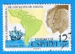 Stamps Spain -  Viaje a ispanoamerica de los Reyes de España