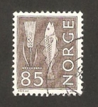 Stamps Norway -  espiga de centeno y bacalao