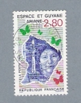 Sellos de Europa - Francia -  Espace et Guyane
