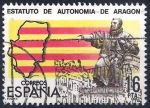Sellos de Europa - Espa�a -  2736 Estatuto Autonomía. Aragón.