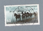 Stamps Germany -  Caballos en la bruma