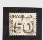 Sellos de America - Brasil -  Correo postal