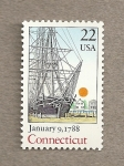 Stamps United States -  Estado de Connecticut
