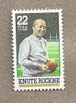 Stamps United States -  Knute Rockne, fútbol americano