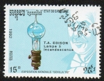 Stamps Cambodia -  Edison