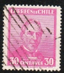 Stamps Chile -  José Joaquín Pérez