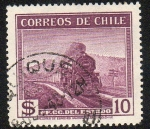 Stamps Chile -  Ferrocarril