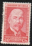 Sellos de America - Chile -  V. Letelier