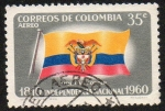 Stamps Colombia -  Independencia nacional