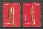 Stamps Spain -  Trompeta./ Variedad de impresion.