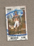 Stamps Mexico -  Simón Bolivar