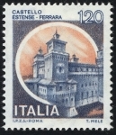 Stamps : Europe : Italy :  ITALIA - Ferrara, ciudad del renacimiento y su delta del Po