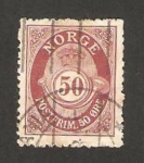 Stamps Norway -  trompeta postal