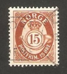 Stamps : Europe : Norway :  trompeta postal