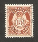 Sellos de Europa - Noruega -  trompeta postal