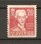 Stamps Sweden -  150 Aniversario de la Fundacion del Museo Nacional.