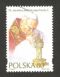 Sellos de Europa - Polonia -  75 anivº del nacimiento de juan pablo II