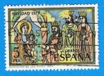 Stamps : Europe : Spain :  Navidad1977 (Adoracion de los Reyes)