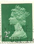 Stamps United Kingdom -  Reina Isabel II 1970 2p