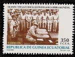 Stamps Equatorial Guinea -  50 aniversario fin 2ª guerra mundial