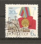 Stamps Russia -  20 Aniversario de la liberacion de Varsovia.