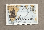 Stamps France -  La Bourbonais, navegante