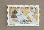 Stamps France -  La Perouse, navegante