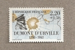 Stamps France -  Dumont D'Urville, navegante