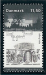Stamps Dominica -  Jelling (Túmulos,piedras rúnicas e iglesia)