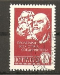 Sellos de Europa - Rusia -  Karl Marx y Lenin.