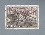 Stamps Spain -  La Batalla de Lepanto (reptido)