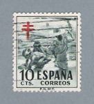 Stamps Spain -  Niños enla playa (repetido)