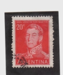 Stamps : America : Argentina :  General José de San Martín