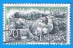 Stamps Spain -  Monasterio de San Pedro de Cardeña.(Sepulcros del Cid y Doña Jimena)