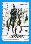 Sellos de Europa - Espaa -  Teniente de Artilleria rodada
