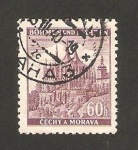 Stamps Czechoslovakia -  Bohemia y Moravia - iglesia de Santa Bárbara en kutna hora