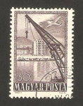Stamps Hungary -  casas de obreros a orilla del danubio