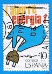 Stamps Spain -  ahorro de energia  (Electricidad)