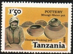 Stamps : Africa : Tanzania :  Vasijas