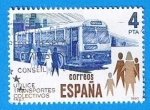 Stamps Spain -  Utilice Transporte colectivo (Autobus )