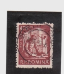 Stamps Romania -  Albañileria