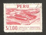 Stamps : America : Peru :  fortaleza de paramonga, ruinas incas