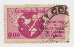 Stamps : America : Brazil :  Cincuentenario da Uniao Postal Das  Americas E Espanha
