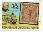 Sellos del Mundo : Africa : Ivory_Coast : Sir Rowland Hill 1795-1879