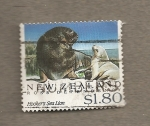 Stamps New Zealand -  Dependencia de Ross, León Marino