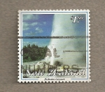 Stamps New Zealand -  Geyser de Pobutu
