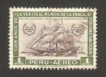 Stamps Peru -  centº de la vuelta al mundo de la fragata peruana amazonas