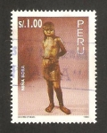 Stamps Peru -  grupo étnico, niña bora