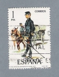 Stamps Spain -  Oficial de Administración Militar (repetido)